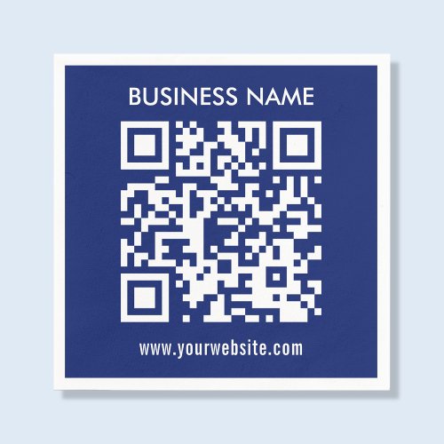 Create a QR code instantly Modern simple design Napkins