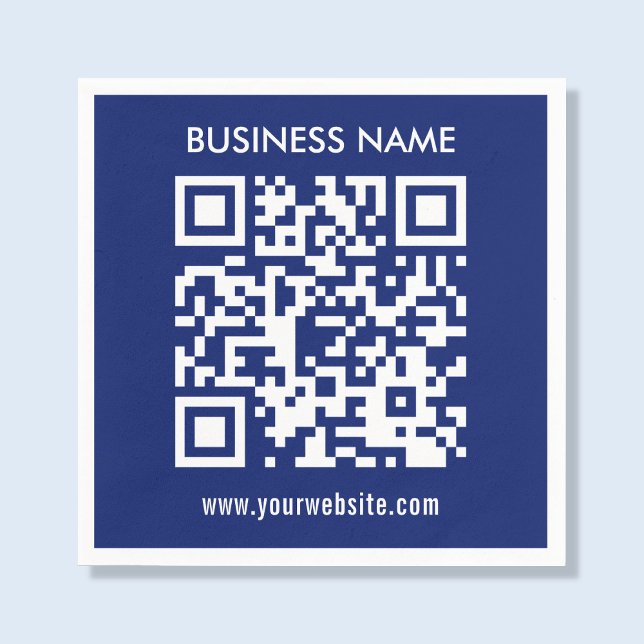 Create a QR code instantly Modern simple design Napkins (Creator Uploaded)