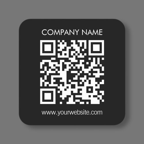 Create a QR code instantly Modern simple design Square Sticker
