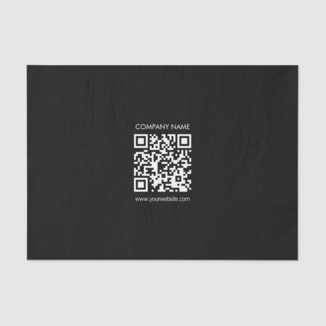Create a QR code instantly Modern simple design Tissue Paper (Front)