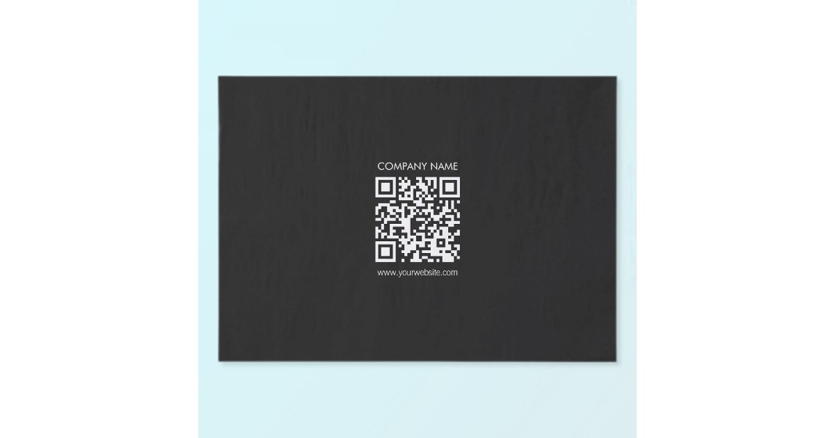 Create a QR code instantly Modern simple design Tissue Paper | Zazzle