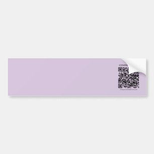 Create a QR Code Pale Lavender Violet Bumper Sticker
