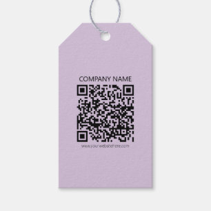 Create a QR Code   Pale Lavender Violet Gift Tags