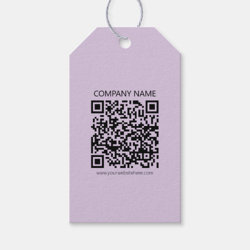 Create a QR Code | Pale Lavender Violet Gift Tags