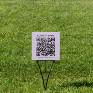 Create a QR Code Pale Lavender Violet Sign