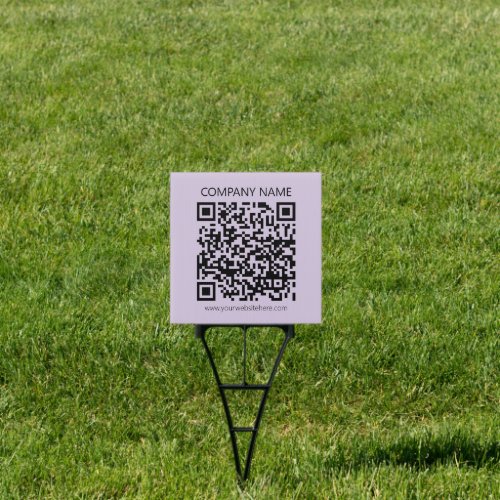 Create a QR Code | Pale Lavender Violet Sign