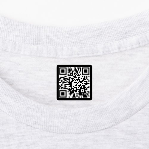 Create a QR Code  Waterproof Clothing Labels