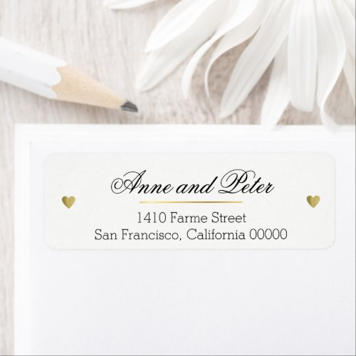 Create a romantic custom elegant wedding label