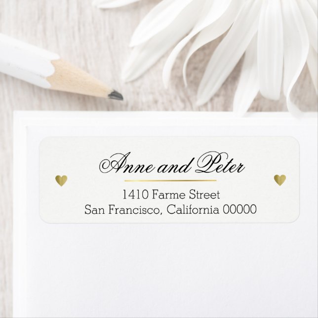 Create a Romantic custom elegant wedding Label (Insitu)