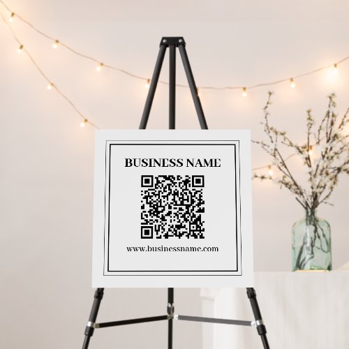 Create a Scannable QR code | Black & White Foam Board