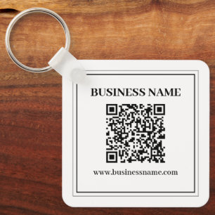 Create a Scannable QR code Black & White Keychain
