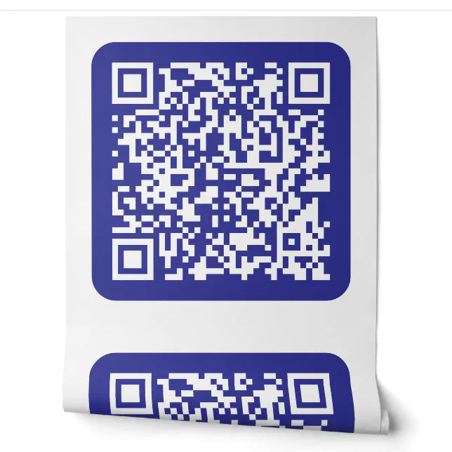Create a Scannable QR code | Editable Dark Blue Wallpaper | Zazzle