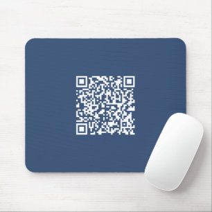 Create a Scannable QR Code   Faded Navy Blue  Mouse Pad