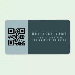 Create a Scannable QR Code Modern Return Address Label