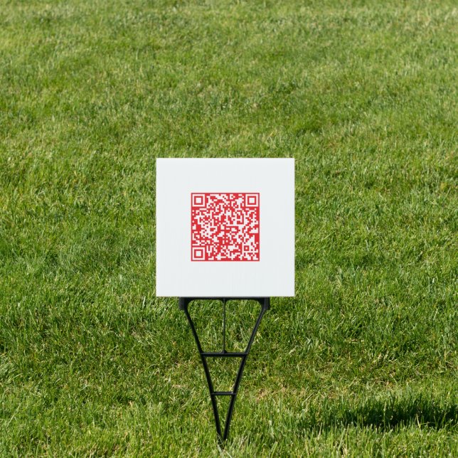 Create a Scannable Red (editable) QR code Sign (Insitu)