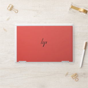 Create a Striking Red Background with White Border HP Laptop Skin