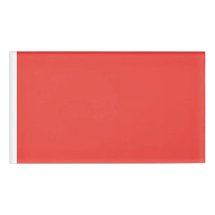 Create a Striking Red Background with White Border Name Tag