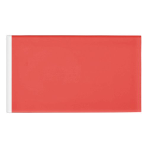 Create a Striking Red Background with White Border Name Tag