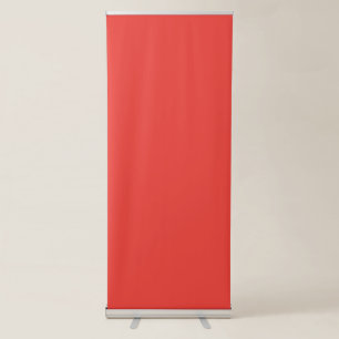 Create a Striking Red Background with White Border Retractable Banner