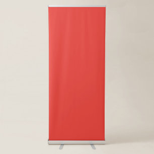 Create a Striking Red Background with White Border Retractable Banner