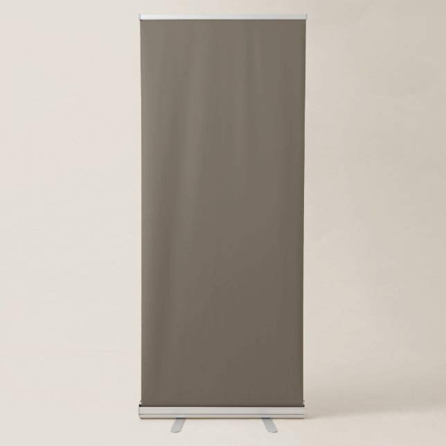 Create a Stylish Living Space with a Brown Wall an Retractable Banner (Front)