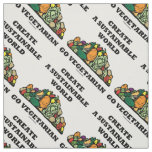 Create A Sustainable World Go Vegetarian Advice Fabric