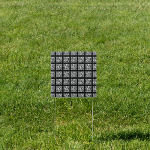 Create a Tiled QR code Pattern Editable Color Sign