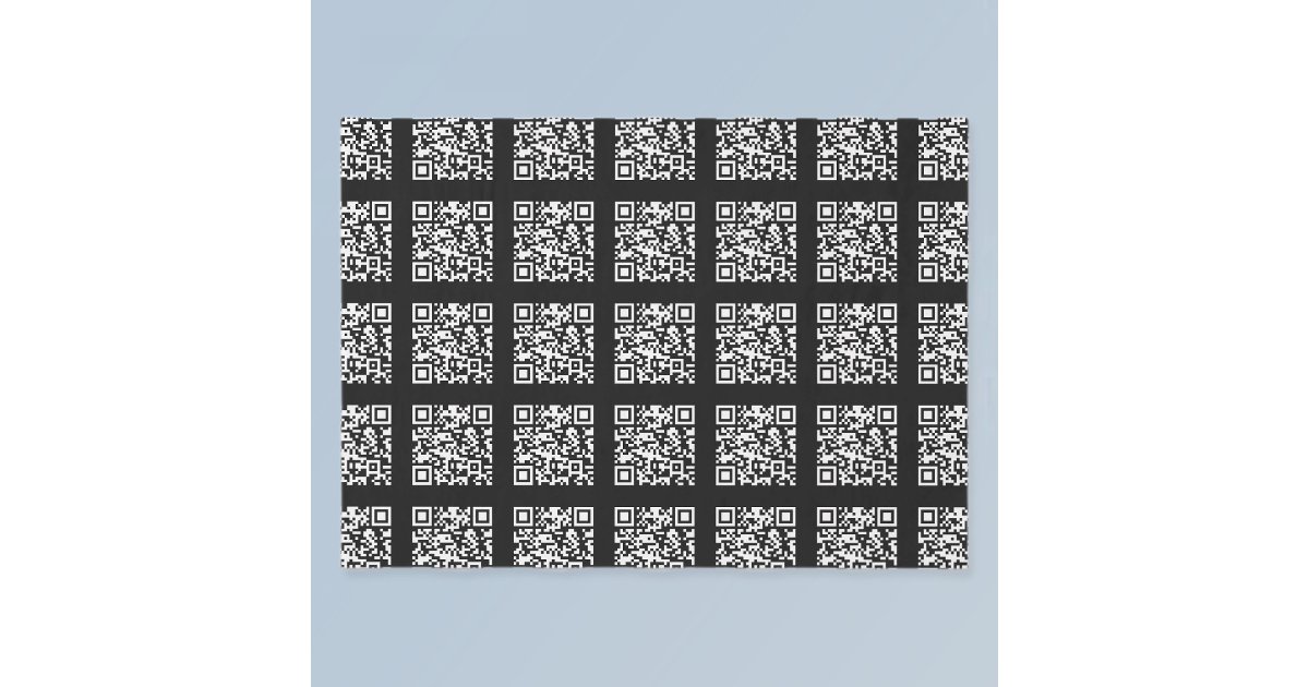 Create a Tiled QR code Pattern | Editable Color Tissue Paper | Zazzle
