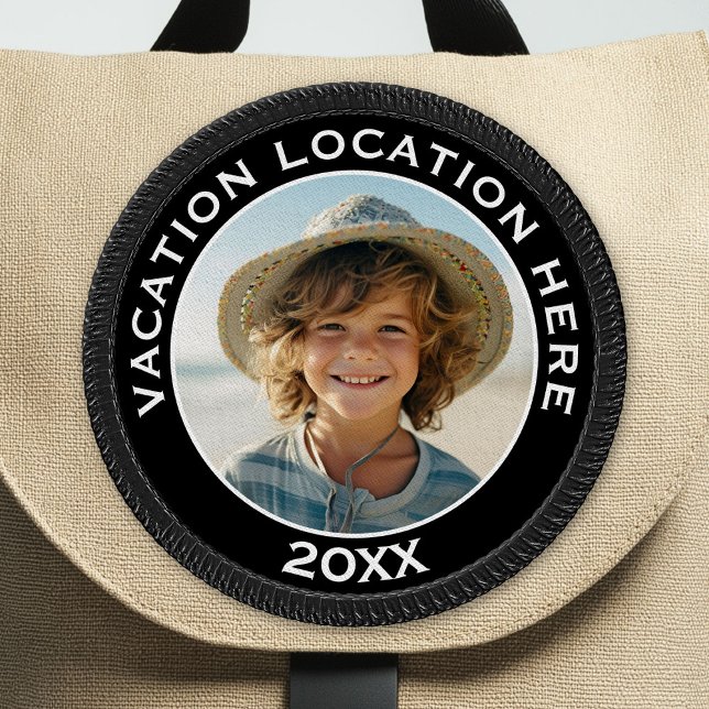 Create A Vacation Souvenir with Photo and Text Patch (Custom Patch)