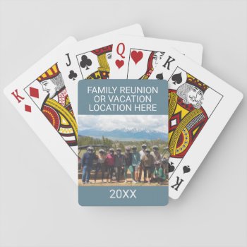 Create A Vacation Souvenir With Photo And Text Playing Cards by NationalParkShop at Zazzle