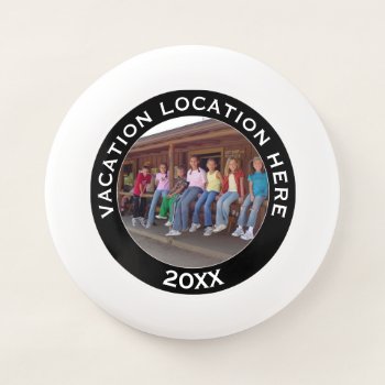 Create A Vacation Souvenir With Photo And Text Wham-o Frisbee by NationalParkShop at Zazzle