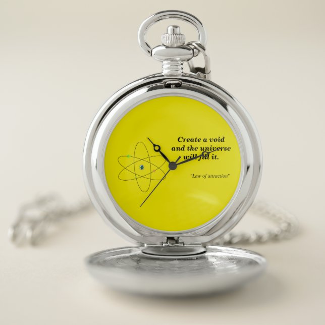 Create a void, Law of attraction Pocket Watch (Inside)