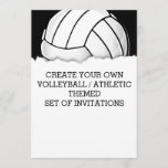 Create a Volleyball Themed Invitation