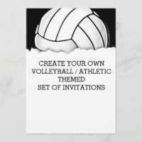 Create a Volleyball Themed Invitation