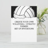 Create a Volleyball Themed Invitation (Standing Front)