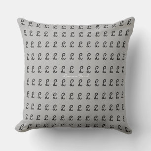 create an amazing and personalized gray throw pillow