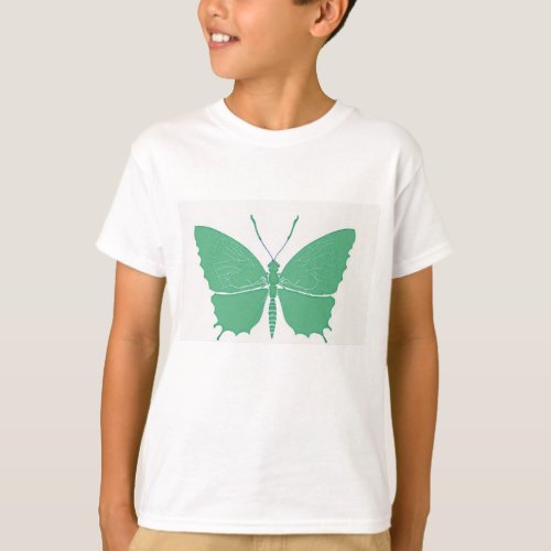 Create an image green butterfly  T_Shirt