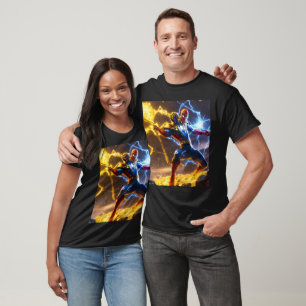 Create an image of a superhero with the power of w T-Shirt