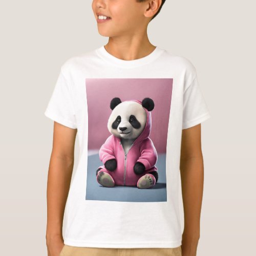  Create an image of cute and cuddly baby panda T_Shirt
