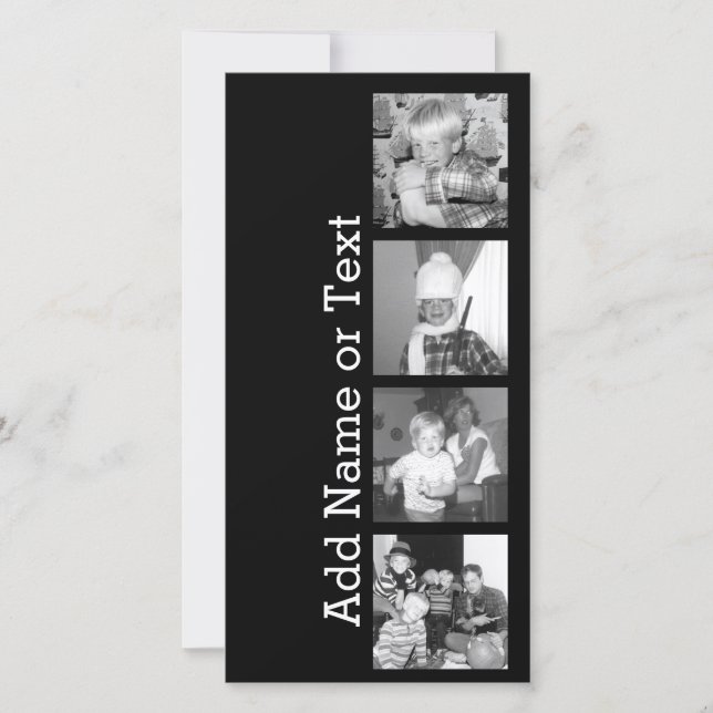 Create an Instagram Collage with 4 photos - black (Front)