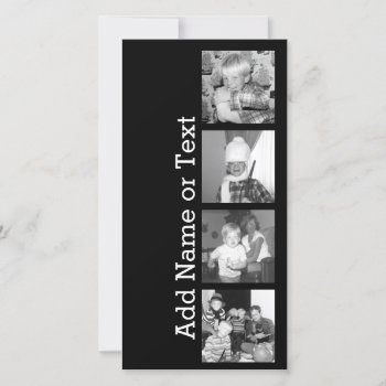 Create An Instagram Collage With 4 Photos - Black by Funsize1007 at Zazzle