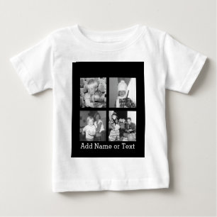 Create an Instagram Collage with 4 photos - black Baby T-Shirt
