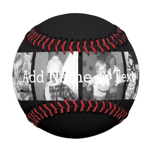 Create an Instagram Collage with 4 photos _ black Baseball