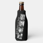 Create An Instagram Collage With 4 Photos - Black Bottle Cooler at Zazzle