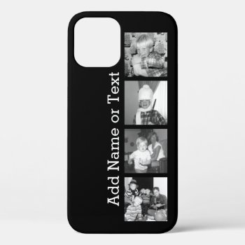 Create An Instagram Collage With 4 Photos - Black Iphone 12 Pro Case by Funsize1007 at Zazzle