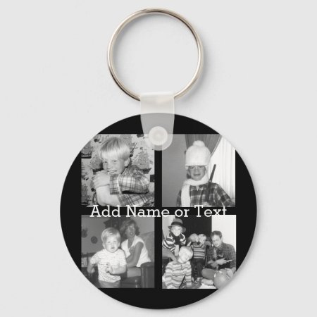 Create An Instagram Collage With 4 Photos - Black Keychain