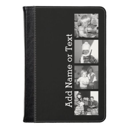Create An Instagram Collage With 4 Photos - Black Kindle Case