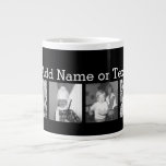 Create An Instagram Collage With 4 Photos - Black Large Coffee Mug at Zazzle