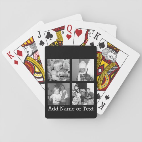 Create an Instagram Collage with 4 photos _ Black Playing Cards