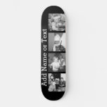 Create An Instagram Collage With 4 Photos - Black Skateboard Deck at Zazzle